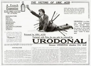 Eliminates: Advert for Urodonal 1916