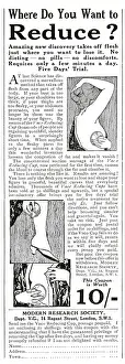 Slimming: Advert for the Vaco Reducing Cup 1924