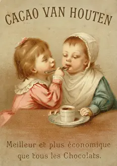 Retrograph: Advertisement for Van Houten cocoa