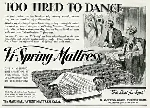 Bedding: Advert for Vi-spring Mattress 1929