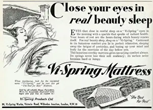 Coils: Advert for Vi-Spring Mattress 1931