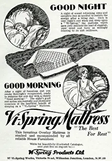 Coils: Advert for Vi-spring Mattress 1931