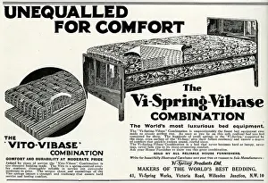 Coils: Advert for Vi-spring Mattress 1933