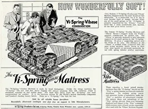Coils: Advert for Vi-spring Mattress 1934