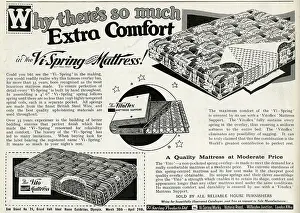 Bedding: Advert for Vi-spring Mattress 1937