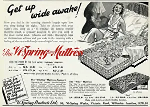 Coils: Advert for Vi-spring Mattress 1939