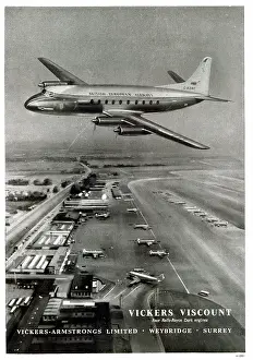 Flown: Advert, Vickers Viscount, BEA
