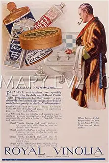 Talcum: ADVERT/VINOLIA 1920