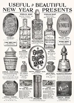 Soaps: Advert for Vinolia Soap 1895