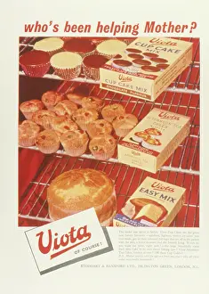 Packets: Advertisement for Viota cake mixes