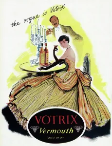 Vermouth: Advert for Votrix Vermouth 1951