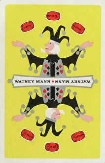 Watney: Advert, Watney Mann Red Barrel Beer, playing card joker