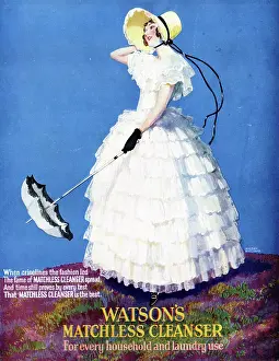 Crinoline: Advert, Watson's Matchless Cleanser