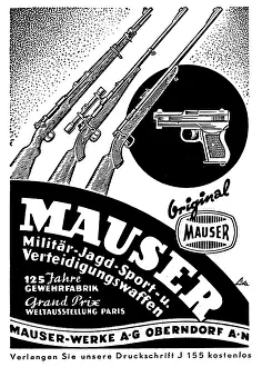 Mauser: advertising, weapons, Mauser Werke AG, Oberndorf