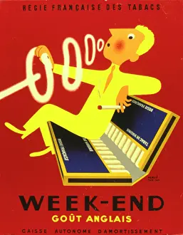 Morvan: Advertisement for Week-End cigarettes
