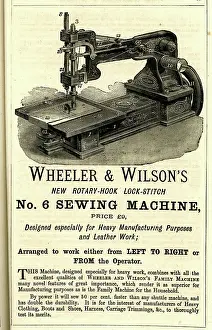 Pounds: Advert, Wheeler & Wilson's No. 6 Sewing Machine