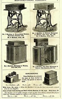 Cabinets: Advert, Wheeler & Wilson's Sewing Machines