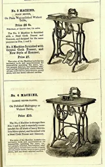 Mahogany: Advert, Wheeler & Wilson's Sewing Machines