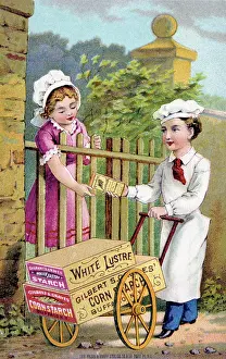 Salesman: An advertisement for White Lustre Starch