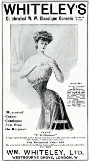 Fronted: Advert for Whiteley's women's corset 1907