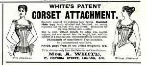 Patent: Advert, White's Patent Corset Attachment