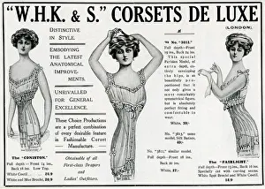 Corsetier: Advert for W.H.K &s corsets 1911