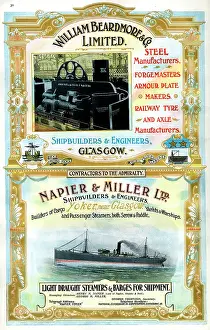 Napier: Advert, William Beardmore & Co Limited, Glasgow