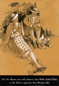 Cigs: Advert for Will's Gold Flake cigarettes 1938