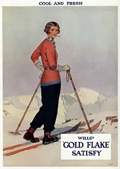 Flake: Advert for Will's Gold Flake cigarettes