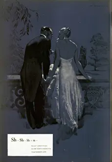 Ballgown: Advert for Wills Gold Flake cigarettes