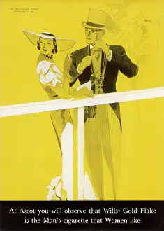 Cigs: Advert for Wills's Gold Flake 1938
