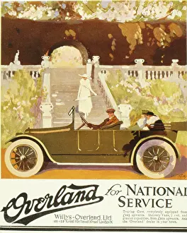 Stately: Advertisement for Willys-Overland motor car