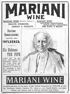 Recommended: ADVERT/WINE/MARIANI 1890