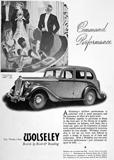 Wisely: Advertisement for Wolseley car