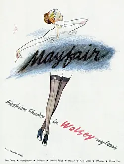 Nylons: Advert for Wolsey Nylons 1950