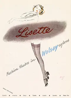 Shapely: Advert for Wolsey Nylons 1951