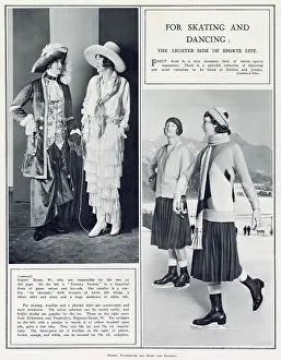 Woollens: Advert for women's skating and dancing costumes