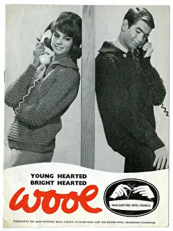 Jumper: Advertisement for wool - couple on telephone