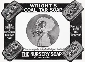 Soaps: Advert for Wright's Coal Tar Soap 1909