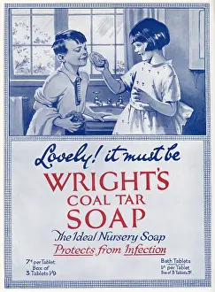 Wrights: Advert for Wright's Coal Tar Soap 1922