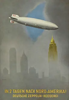 Smog: Advertisement for Zeppelin flights to America