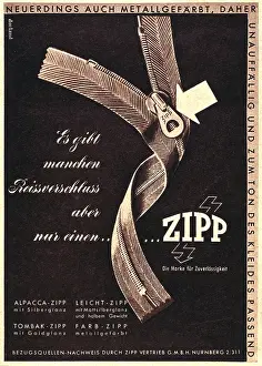 Zips: Advert for Zipp zips