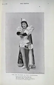 Rubies: Ada Blanche, actress, as Dick Whittington, Drury Lane