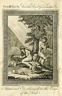 1780s: Adam and Eve alarmed at the voice of the Lord