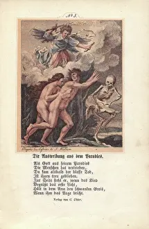 Holbeins: Adam and Eve led out of Paradise by Death