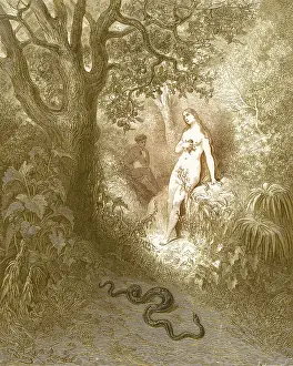 Satan: Adam and Eve and Snake by Dore
