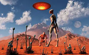 Skinny: Adam meeting an alien reptoid being