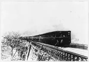 Mary Evans Library Of Congress (l&l): The Adam's Windsplitter - B&O experimental streamlined train