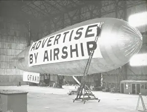 Advertise: ADC airship AD.1 (G-FAAX) in hangar