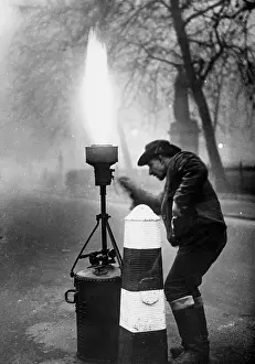 Additional: Additional torch lighting in fog in London